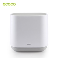 ECOCO ถังขยะในครัวเรือนห้องน้ำห้องนอนห้องครัวห้องนั่งเล่นสร้างสรรค์พร้อมฝาปิดเย็บถังขยะ