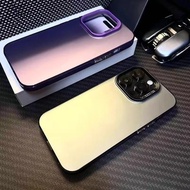 Suitable for iPhone15promax 11 12 13 14 Pro Max 14pro Simple Luxury Matte Acrylic Phone Case Colorfu