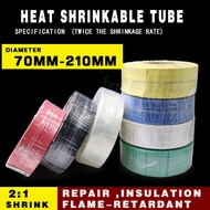 ((FX) Heat Shrinkable Tube 70mm-210mm, 2 Times Shrinkage Rate Large Size Insulation Cable Protective