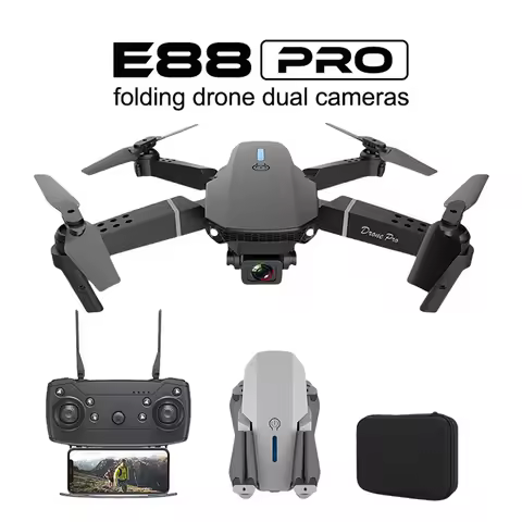 New E88 Pro WIFI FPV Drone Wide Angle HD 4K Camera Height Hold RC Foldable Quadcopter Dron Helicopte