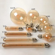 T45 American Standard 110v Edison Bulb led Filament Bulb st64 A60 Amber G95 Bulb g45 Bulb