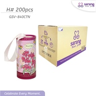 200PCS Tisu Cylinder Pek Kotak Cylinder Tissue Box Pack Wedding / Event Doorgift