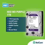 WD PURPLE 1TB CCTV HDD HARDISK 2TB/ 4TB/ 6TB SATA CABLE