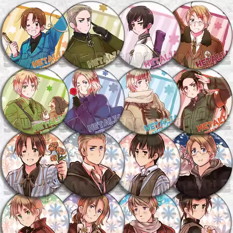 hetalia аниме значки 58mm pin metalico badges