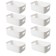 ชุด Eworld 8 ถาดเก็บพลาสติก อเนกประสงค์ ตู้จัดเก็บที่โต๊ะ มีด้ามจับในตัว