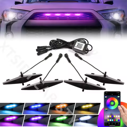 XTSIDI RGB Led Grill Lights for 4runner 2014-2019 TRD Pro Grille,SR5,TRD Off-Road Limited,TRD Pro Au