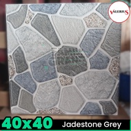 Keramik Kasar 40x40 Jadestone Grey Lantai Teras/Garasi/Carport KW1