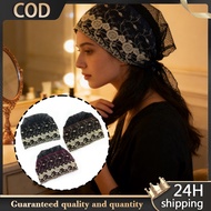 Women Lace Hat Fashionable Turban Headband Embroidered Muslim Mother Hat 4 Colors Hat Lace Hat Woman
