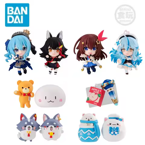 BANDAI Genuine Shokugan Hololive Ookami Mio Yukihana Lamy Hoshimachi Suisei Tokino Sora Anime Action