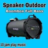 Smalody Outdoor Portable Bluetooth Speaker Boombox with Carrying Strap/Subwofer Basooka Polytron JBL 10inch 8inch Super Bass Ads 12inch Bluetooth Full Bass Tape Deck Amplifier Tone Control Soundcard v8 Soundsystem Mini Viral Murah Terbaru 2022