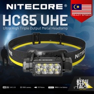 NITECORE HC65 UHE - 2000 Lumen USB-C Rechargeable Headlamp - ORIGINAL - Ready Stock in MALAYSIA from