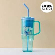 Disney Stitch Plastic Thermos Cup / Foodie Party Series Pineapple Plastic Cup 1250mL/42.27oz,Fashion