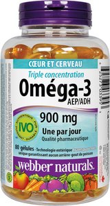 Webber Naturals - Webber Naturals - 三倍強效 Omega-3 (900 毫克 EPA / DHA) 200 粒軟膠囊 平行 進口 - FREE GIFT Use B