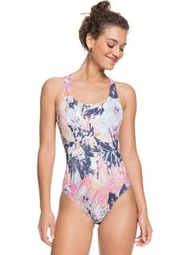 💮現貨特價💮 Roxy運動系列粉藍渲染連身泳衣 S 專櫃正品