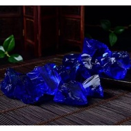 Batu Akik Bongkahan King Shappire Blue Royal Obsidian