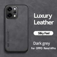 เคสโทรศัพท์หนังสำหรับ Oppo Reno 14 Pro 14Pro Reno14Pro 5G เคสโทรศัพท์เคลือบเคสโทรศัพท์ตัวยึดตัวจับกั