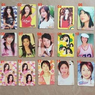 Yes card 卡$5~$10 (包平郵) 張柏芝 蕭亞軒 趙薇 李彩華 林嘉欣 蔣雅文 陳自瑤 陳文緩  楊千嬅 容祖兒 梁詠琪 關心妍