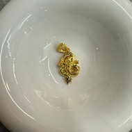 READY STOCK Dragon Pendent 916 Gold 916金【龙】吊饰 1.61g