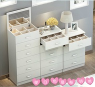 Six bucket cabinet simple modern solid wood six-body cabinet mirror dressing cabinet cabinet cabinet