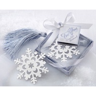 [5pcs] [Wholesale] Snowflake Silver Bookmark Wedding Favors / Kahwin Berkat / Party Favors