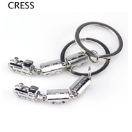 CRESS Mini Train Model Alloy Keychain, Train Model Movable Joint Movable Joint Train Keyring, Car Ke