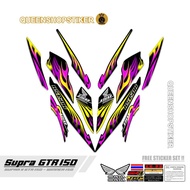 SUPRA GTR 150 STRIPING MOTIF 52 / SUPRA GTR VARIATION STRIPING / VARIATION MOTORCYCLE STICKER / SUPR