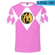 Mighty Morphin 3D Print Baseball T Shirt Cool Fashion Men/Women Short Sleeve Sweatshirt T-shirt Casu
