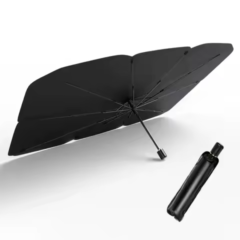 Car UV Sunshade Umbrella Foldable Heat Insulation Cover For Citroen e-C3 e-C4 X C5X C3 C4 Aircross C