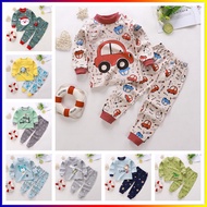 Kidscares Christmas Baju Tidur Budak Lelaki Bayi Murah 100% Cotton Lengan Panjang Cartoon Gambar Kar