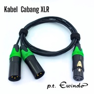 Canare Cable Sianr PT Ewindo Cable Branch XLR 1 Canon Female To 2 XLR Canon Male 1 Meter