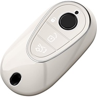 Tukellen for Mercedes Benz Key fob Cover,Special Soft TPU Key Case Key Shell Protector Compatible wi