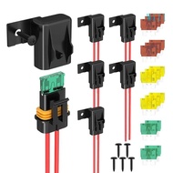 Will Vehicle Marine Inline Fuse Holder Box 12AWG Gauges Wiring Harness 20 30 40AMP Vehicle Marine In