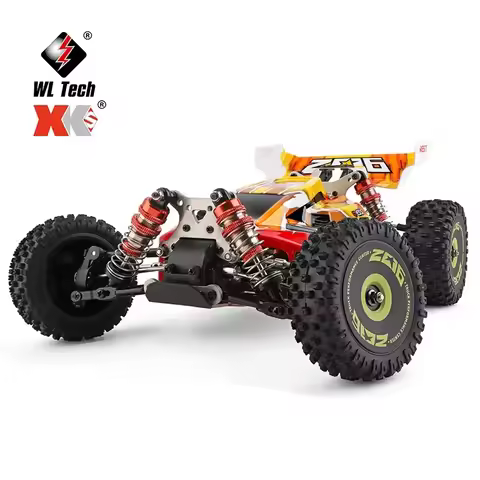 Boy 75KM/H RC Car Brushless High Speed Off-Road Remote Control Drift Toys WLtoys 144010 Metal Chassi