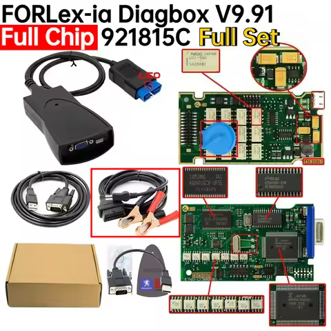 2026Newest Full Chip For Lexia 3 PP2000 Diagbox V9.85 VM Diagbox 9.91 Full Chip 921815C Diagnostic T