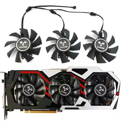 NEW 1LOT 75MM 4PIN GTX 1070 GPU Fan，For Colorful iGame GeForce GTX 1060 1070 1070TI 1080 Graphics ca