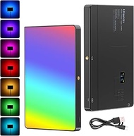 ULANZI LT003 RGB Video Light, 15W Portable LED Panel with 2100 Lumens, 10" Video Light Dimmable 2500