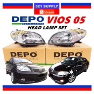 DEPO HEAD LAMP HEADLIGHT LAMPU BESAR LIGHTNING FOR VIOS 05