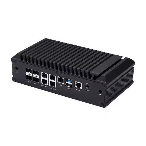Mini PC Q20300G9 Series CPU Atom C3758 C3758R C3808 C3908, 10G SFP+/ 2.5G LAN/ Console/ VGA, Qotom M
