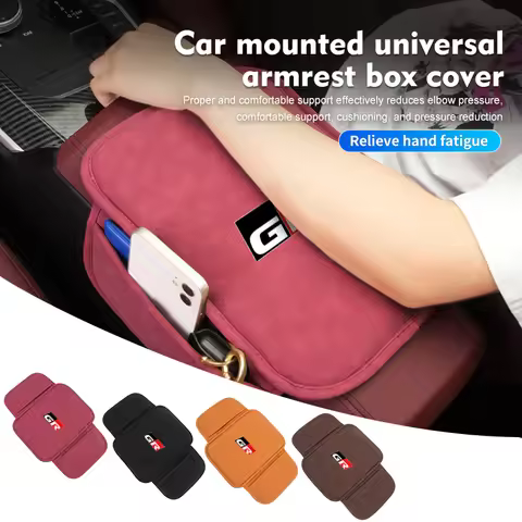 For Toyota Car Armrest Pad Elbow Rest Cushion Cover Storage Pocket Arm Rest Protector Sienna 4Runner