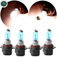 YGS 4Pcs Set Car Headlight 9006 HB4 9005 HB3 100W White Halogen Light 5000K Bulb