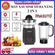 Máy xay sinh tố đa năng 2in1 Masuto Blender cối 125L - vắt cam say đá viên smoothie siêu mịn Bảo hàn