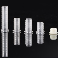 Free shipping acrylic PS Transparent Round Head Hollow Outlet Screw White Transparent M6M10Plastic H