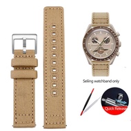 20mm Nylon Canvas Watchband for Omega X Swatch Joint MoonSwatch Planetary Outdoor Sports Quick Release Strap Men Women Bracelet