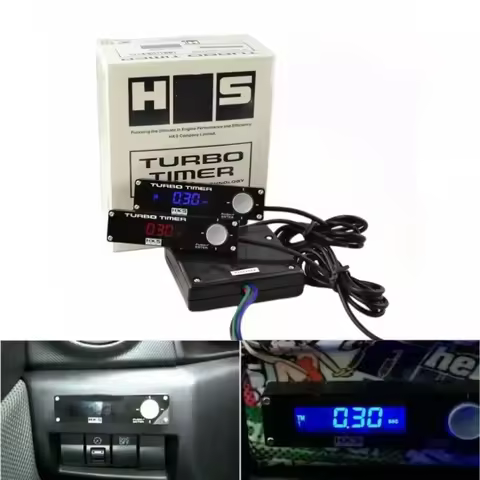 Type 0 Racing Car Turbo Timer White/Red /Blue Digital Led Display 41001-AK009 with LOGO Car universi