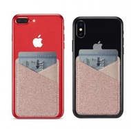 日本熱銷 - 3M手機背貼卡套 拼搭自粘膠 信用卡 八達通卡套 住宅卡套 會所卡套方便 iphone Samsung 小米 - 玫瑰金
