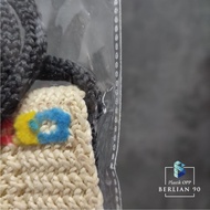 Plastik OPP Double Press 17X30 Cm Bening TEBAL PREMIUM . Plastik Baju DOUBLE PRESS NON SEAL