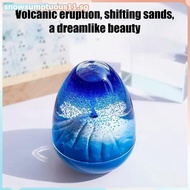 [snowsumptuous] Eggshell Volcanic Eruption, Floating Sand Volcanic Eruption Ornament, Acrylic Crysta
