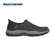 Skechers สเก็ตเชอร์ส รองเท้าผู้ชาย Men Slip-Ins Holmgren Shoes - 204809-BLK Air-Cooled Memory Foam G