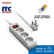 Vivan VPS-H001A 3-Pin Electrical PlugStop Kontak Original with Warranty H001A