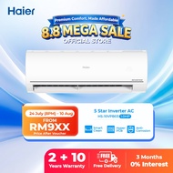 [FREE SHIPPING] Haier 5 Star 1HP Triple Inverter Air Conditioner /ECO/ 47% Faster Cooling/Smart Clea